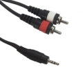 Audio laidas ACCU-CABLE AC-J3S-2RM/1,5 3,5 Jack St/2x RCA cinch