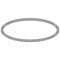 Dekoratyvinės aliuminio konstrukcijos apskritimo segmentas Duratruss DT 14-Circle Part-1m-90°