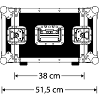 Apsauginė dėžė GDE Rack 8U (35,6cm), 5mm faniera
