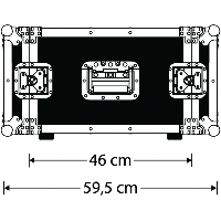 Apsauginė dėžė GDE Rack 6U (26.7cm), 6 mm faniera