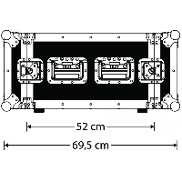 Apsauginė dėžė GDE Rack 4U (17,8cm), 9mm faniera