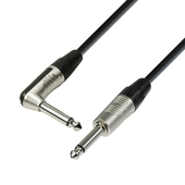 Instrumentinis laidas Adam Hall Cables 4 Star Series - Instrument Cable REAN 6.3 mm Jack mono to 6.3 mm angled Jack mono 3.0 m