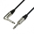 Instrumentinis laidas Adam Hall Cables 4 Star Series - Instrument Cable REAN 6.3 mm Jack mono to 6.3 mm angled Jack mono 6.0 m