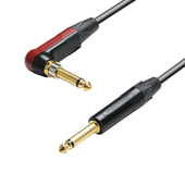 Instrumentinis laidas Adam Hall Cables 5 Star Series - Instrument Cable Neutrik silentPLUG 6.3 mm angled Jack mono to 6.3 mm Jack mono 6 m