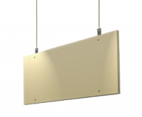 Pakabinamų akustinių pertvarų (ceiling baffle) SaturnaLP™ komplektas (2 vnt.) 30x120x5cm.
